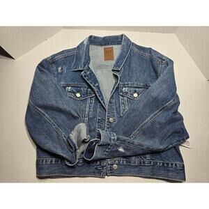 GAP: Womens: Denim Jacket: Dolman Icon: Indigo: Oversized Large: Fall 2020: NWT